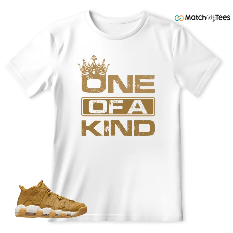 NIKE AIR MORE UPTEMPO QUILTED WHEAT GUM LIGHT BROWN (WOMEN'S) SNEAKER Matching Tees t-shirt
