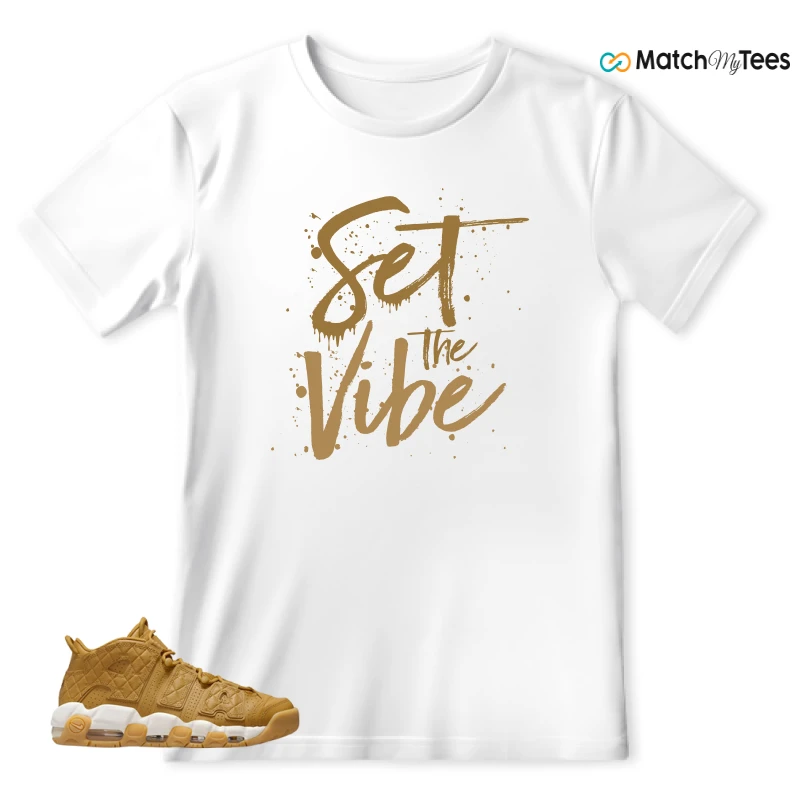 SET THE VIBE White matching T-shirt T-shirt