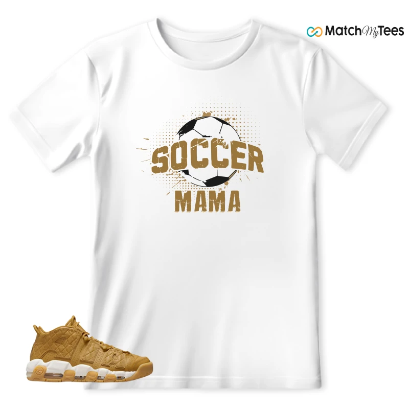 NIKE AIR MORE UPTEMPO QUILTED WHEAT GUM LIGHT BROWN (WOMEN'S) SNEAKER Matching Tees t-shirt