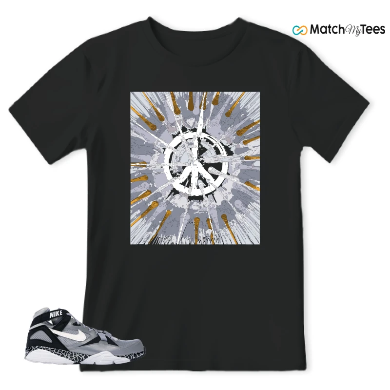 Contemporary Modern Art Black matching T-shirt T-shirt