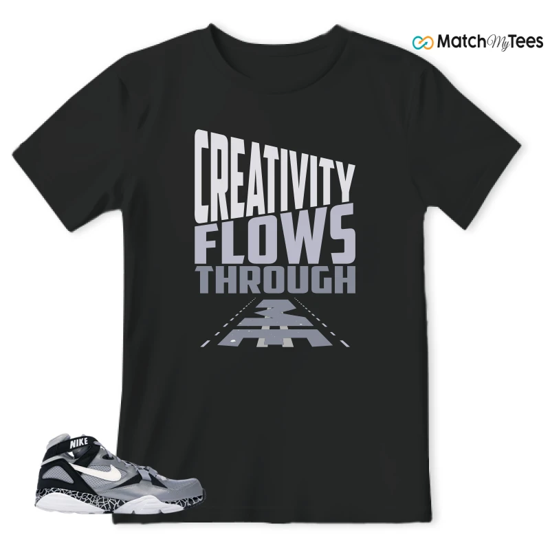 Creativity Flows Through Me Black matching T-shirt T-shirt