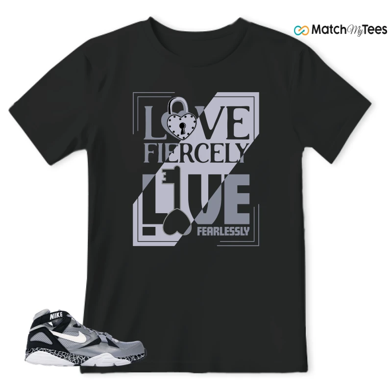 Love Fiercely Black matching T-shirt T-shirt