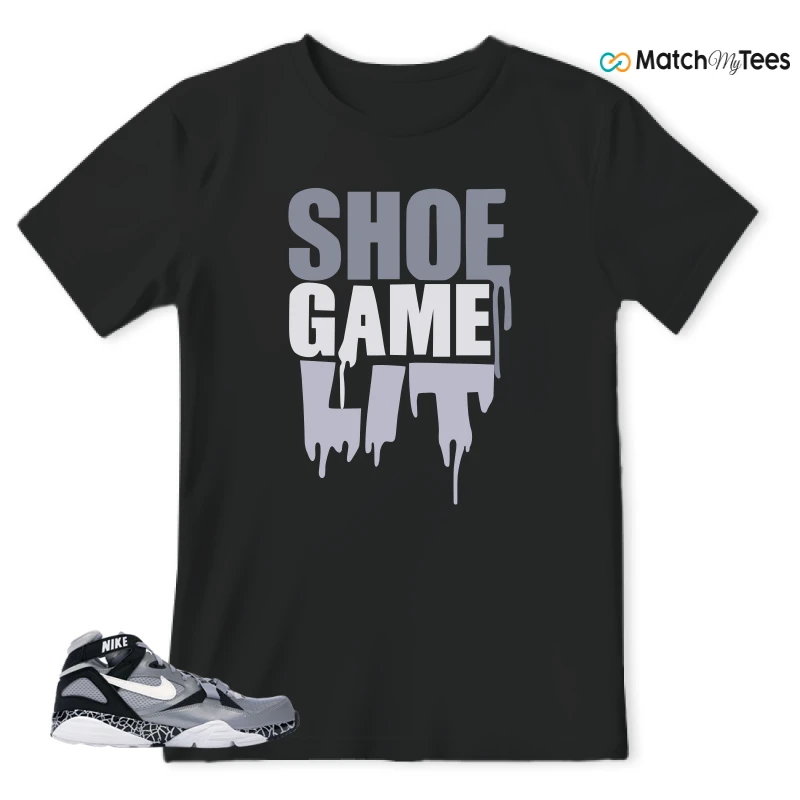 Shoe Game Lit Black matching T-shirt T-shirt