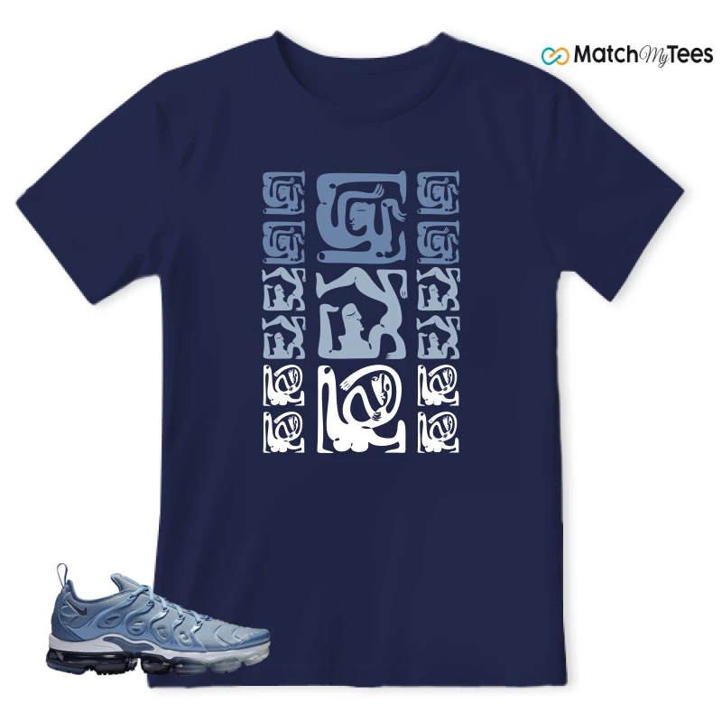 NIKE AIR VAPORMAX PLUS WORK BLUE SNEAKER Matching Tees t-shirt