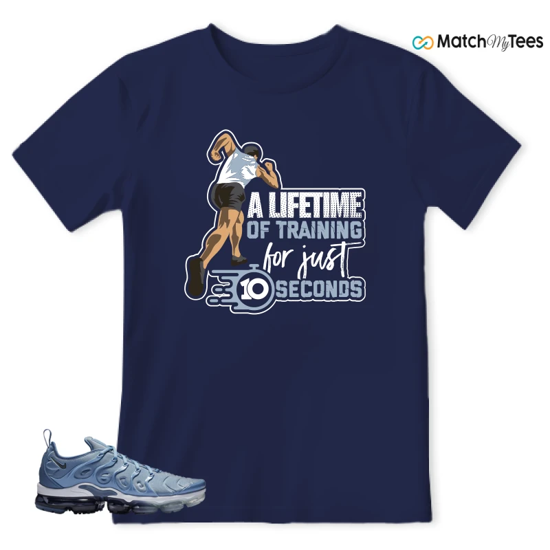 NIKE AIR VAPORMAX PLUS WORK BLUE SNEAKER Matching Tees t-shirt