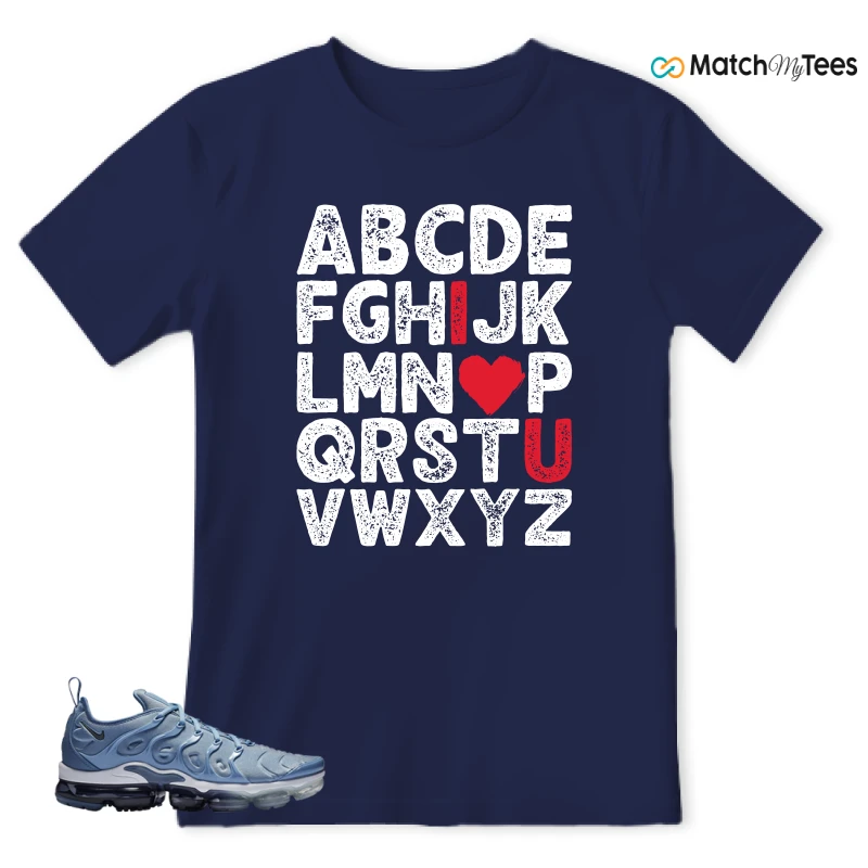 ABC LOVE Navy matching T-shirt T-shirt