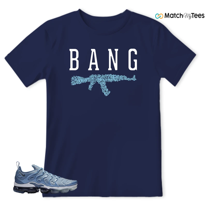 NIKE AIR VAPORMAX PLUS WORK BLUE SNEAKER Matching Tees t-shirt