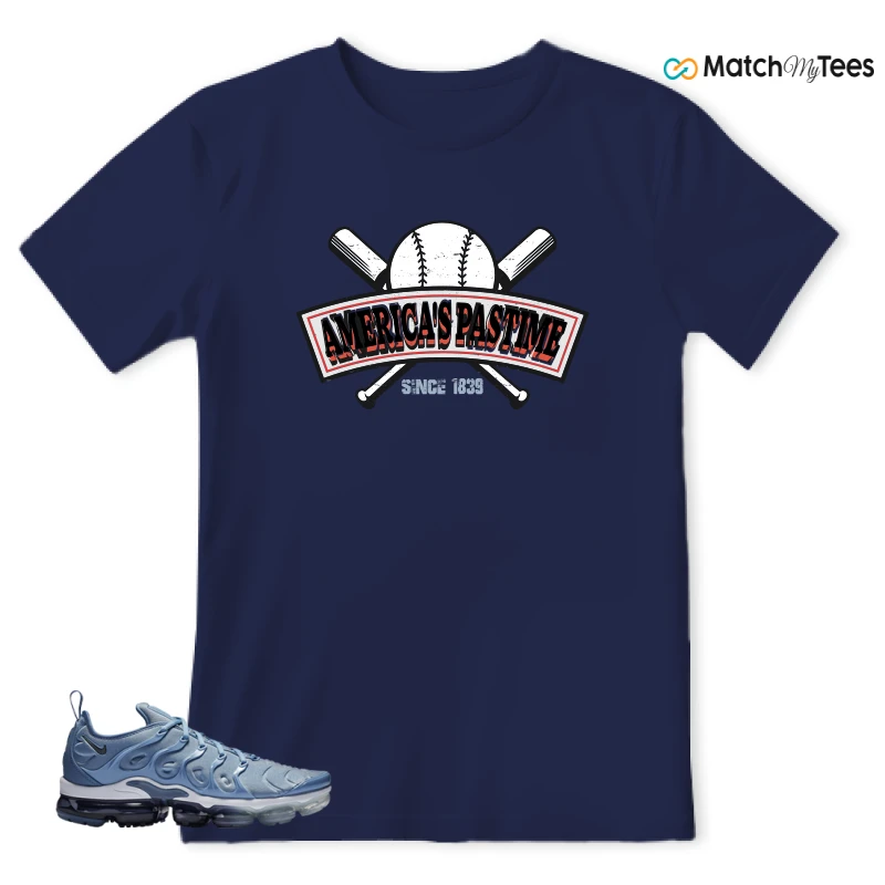 NIKE AIR VAPORMAX PLUS WORK BLUE SNEAKER Matching Tees t-shirt