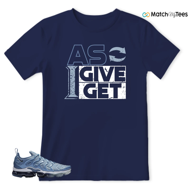 NIKE AIR VAPORMAX PLUS WORK BLUE SNEAKER Matching Tees t-shirt