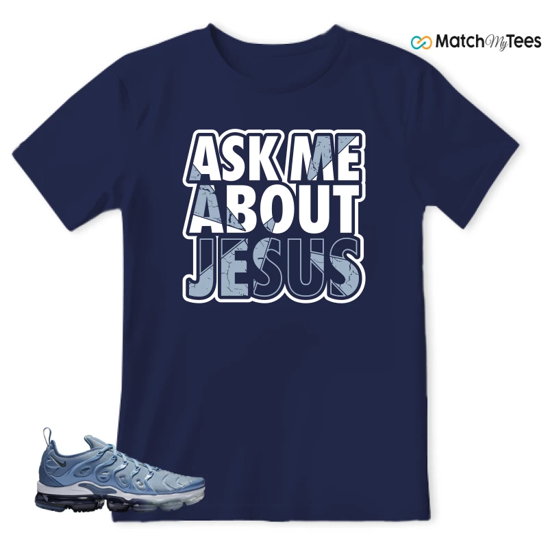 NIKE AIR VAPORMAX PLUS WORK BLUE SNEAKER Matching Tees t-shirt