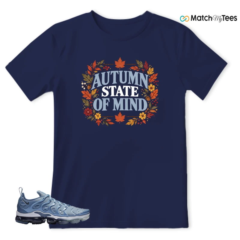 Autum State Of Mind Navy matching T-shirt T-shirt