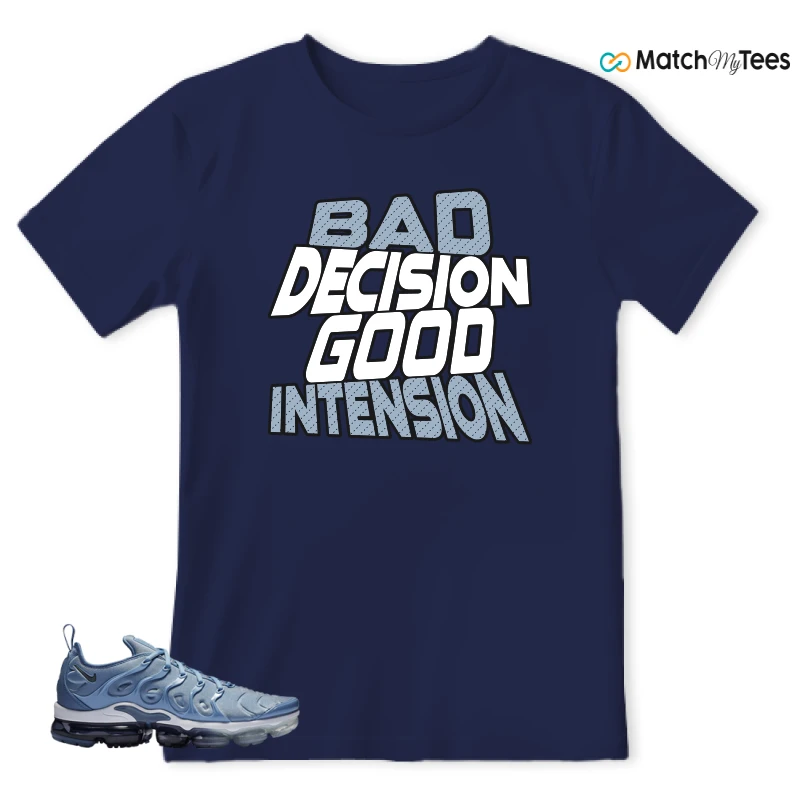 NIKE AIR VAPORMAX PLUS WORK BLUE SNEAKER Matching Tees t-shirt