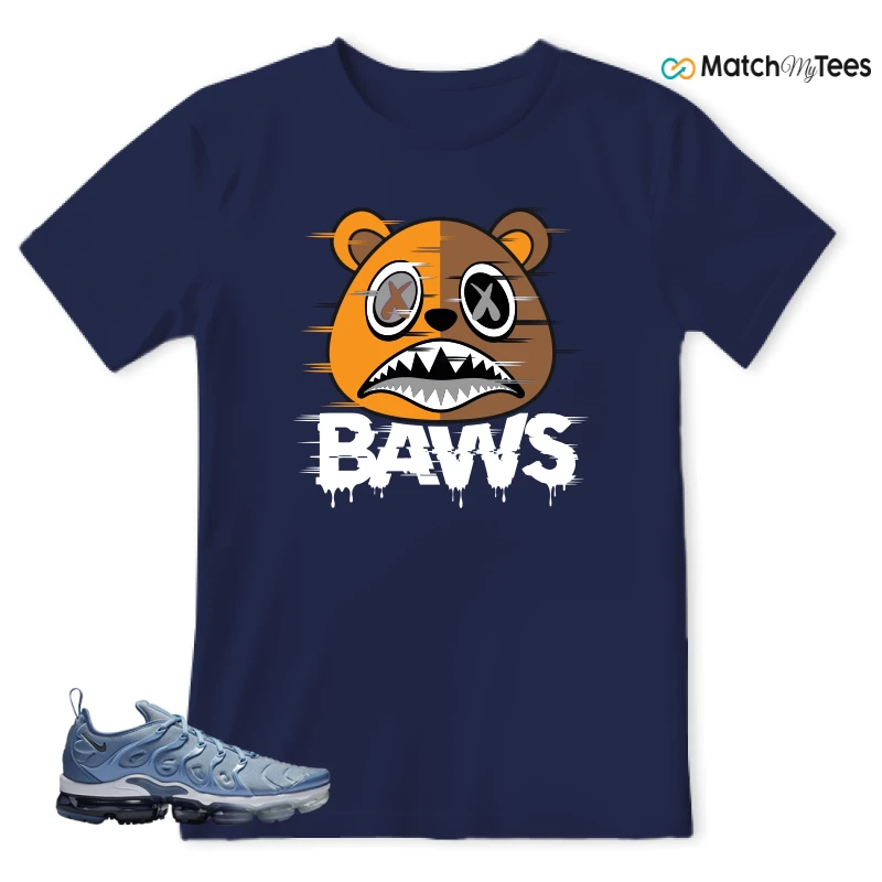 NIKE AIR VAPORMAX PLUS WORK BLUE SNEAKER Matching Tees t-shirt