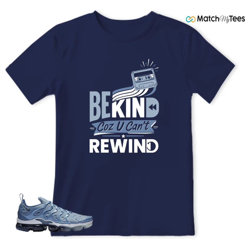 Be Kind Navy matching T-shirt T-shirt