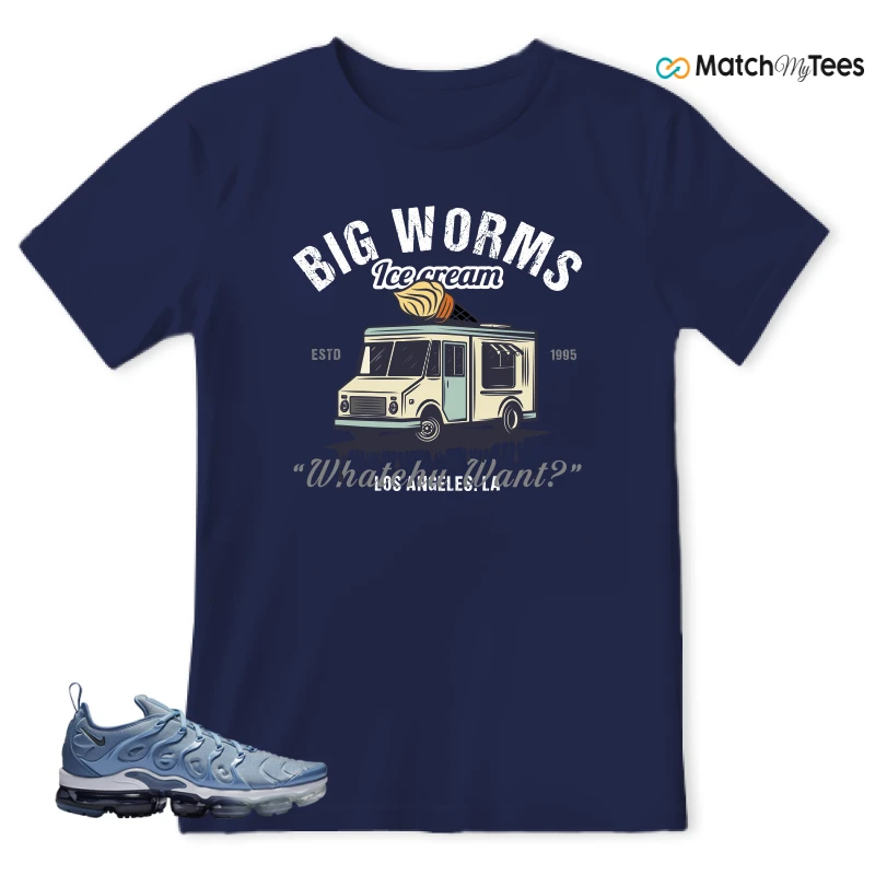 NIKE AIR VAPORMAX PLUS WORK BLUE SNEAKER Matching Tees t-shirt
