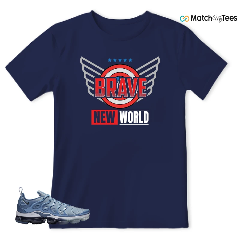 NIKE AIR VAPORMAX PLUS WORK BLUE SNEAKER Matching Tees t-shirt