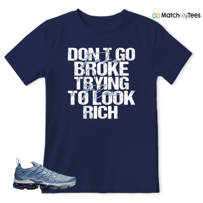 NIKE AIR VAPORMAX PLUS WORK BLUE SNEAKER Matching Tees t-shirt