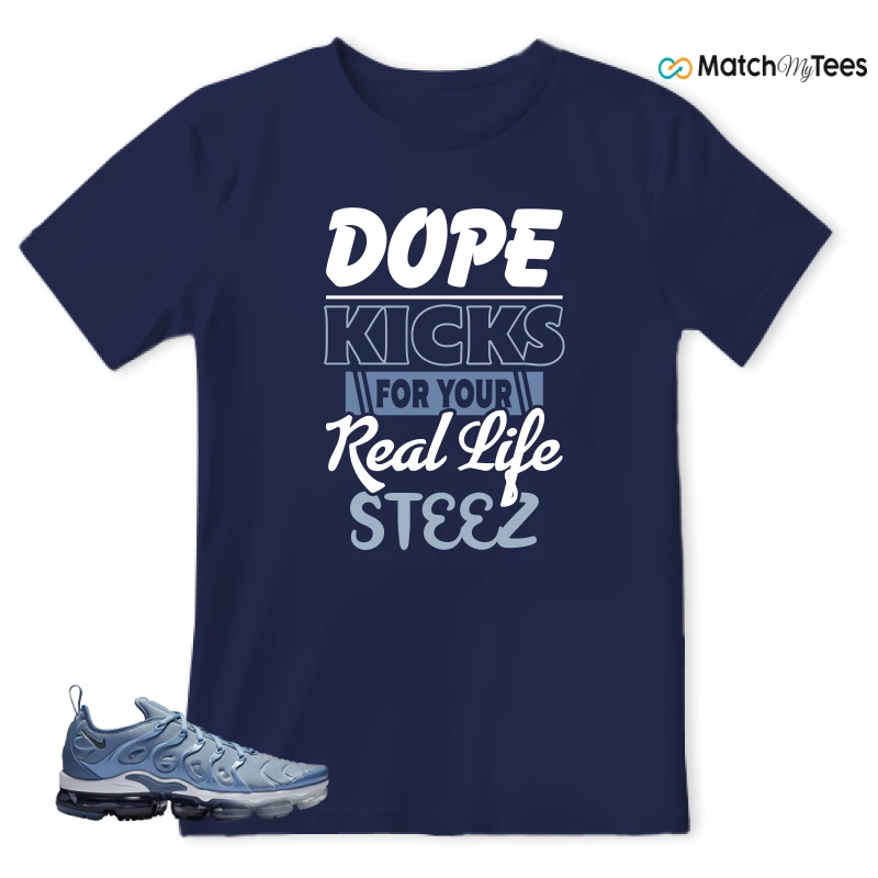 NIKE AIR VAPORMAX PLUS WORK BLUE SNEAKER Matching Tees t-shirt