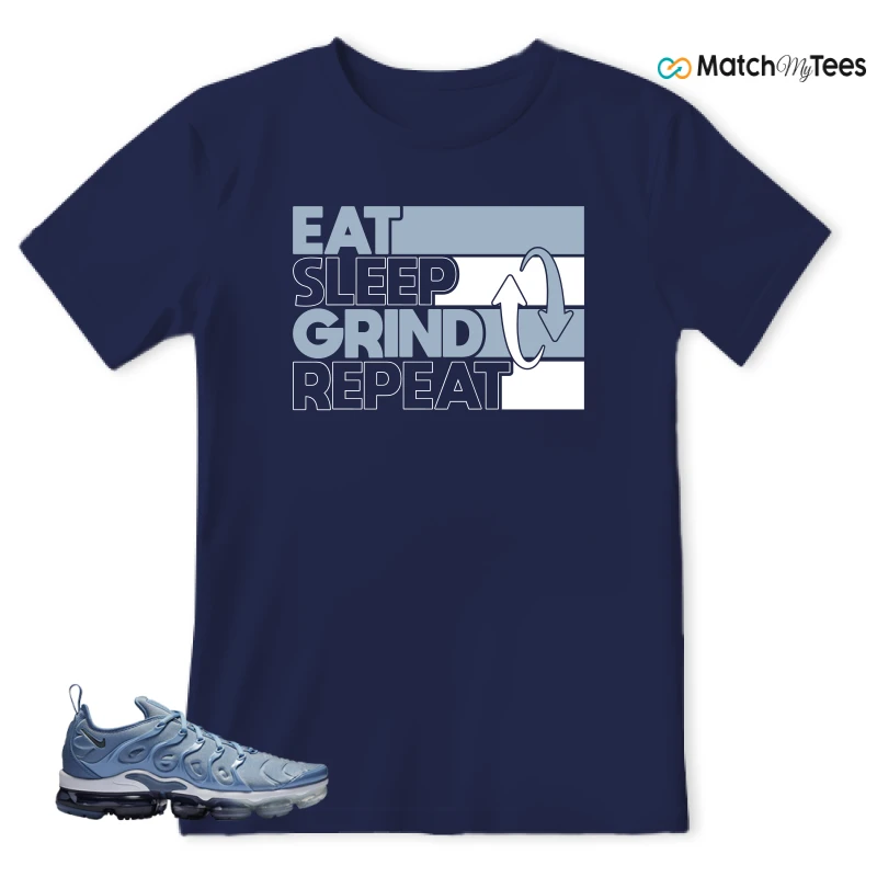 NIKE AIR VAPORMAX PLUS WORK BLUE SNEAKER Matching Tees t-shirt