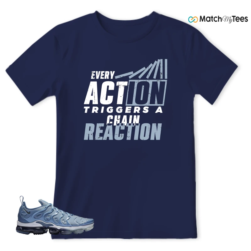 NIKE AIR VAPORMAX PLUS WORK BLUE SNEAKER Matching Tees t-shirt