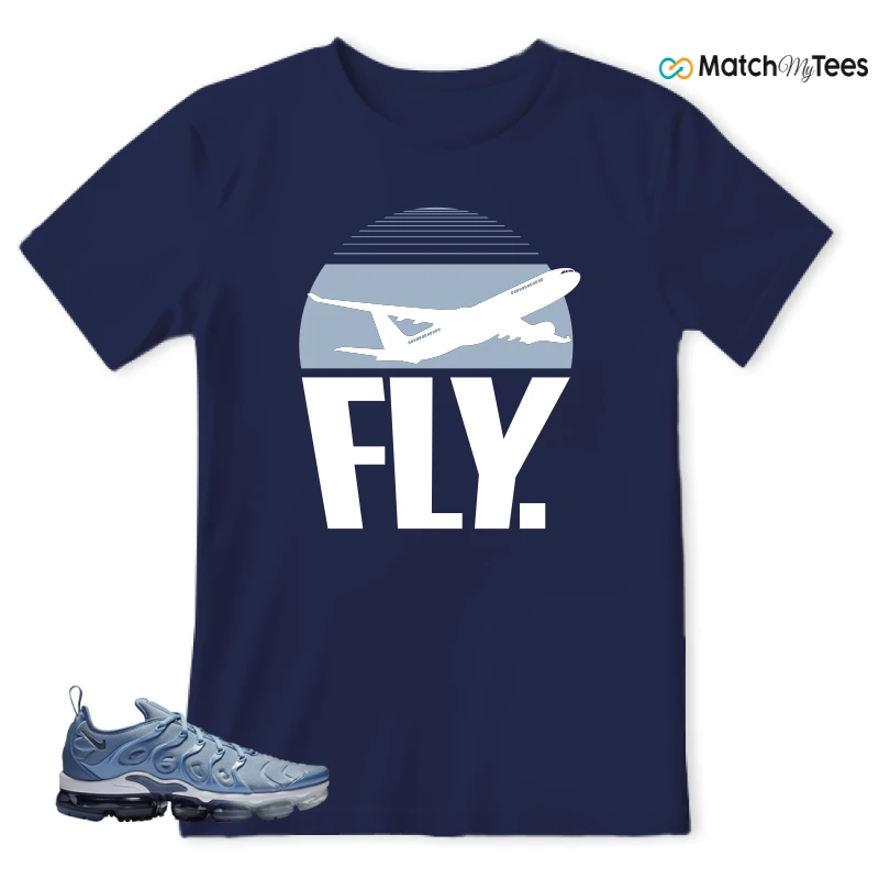 NIKE AIR VAPORMAX PLUS WORK BLUE SNEAKER Matching Tees t-shirt