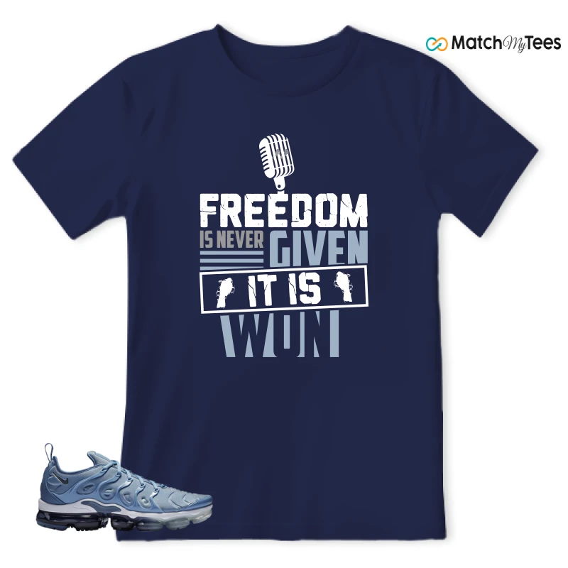 NIKE AIR VAPORMAX PLUS WORK BLUE SNEAKER Matching Tees t-shirt