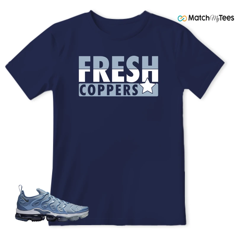 NIKE AIR VAPORMAX PLUS WORK BLUE SNEAKER Matching Tees t-shirt