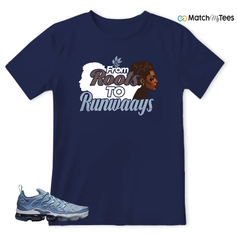 NIKE AIR VAPORMAX PLUS WORK BLUE SNEAKER Matching Tees t-shirt