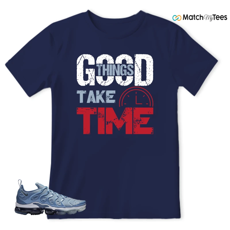 NIKE AIR VAPORMAX PLUS WORK BLUE SNEAKER Matching Tees t-shirt