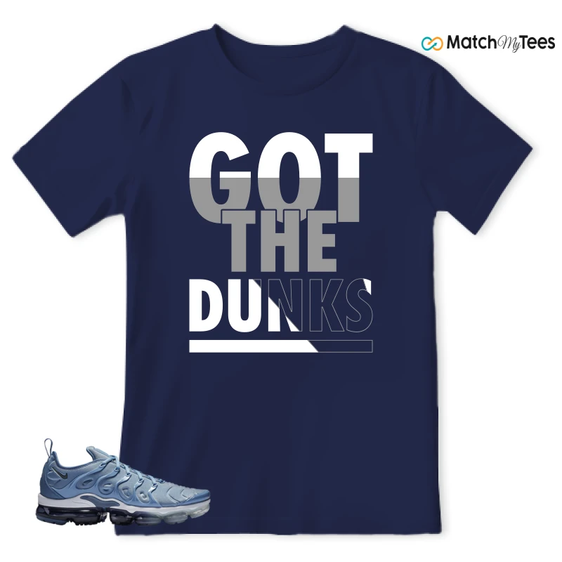 NIKE AIR VAPORMAX PLUS WORK BLUE SNEAKER Matching Tees t-shirt