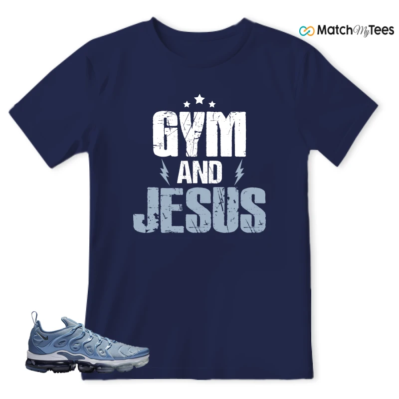 NIKE AIR VAPORMAX PLUS WORK BLUE SNEAKER Matching Tees t-shirt