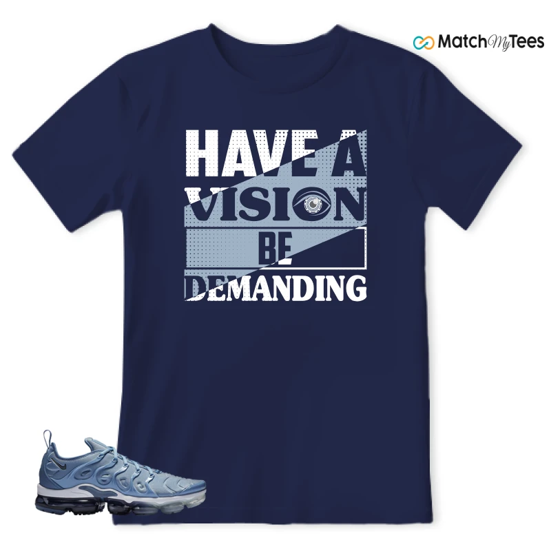 NIKE AIR VAPORMAX PLUS WORK BLUE SNEAKER Matching Tees t-shirt