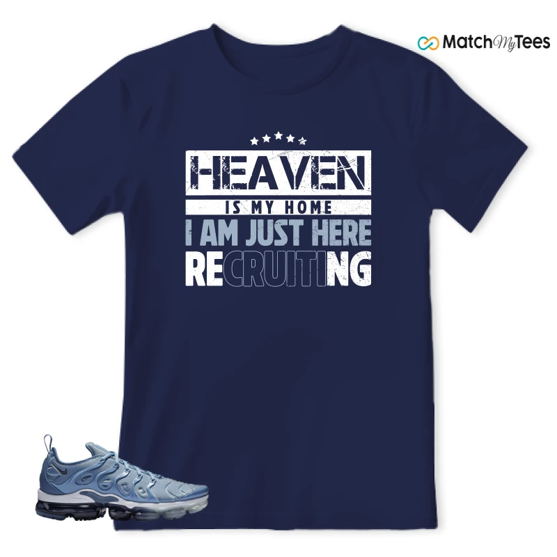 NIKE AIR VAPORMAX PLUS WORK BLUE SNEAKER Matching Tees t-shirt