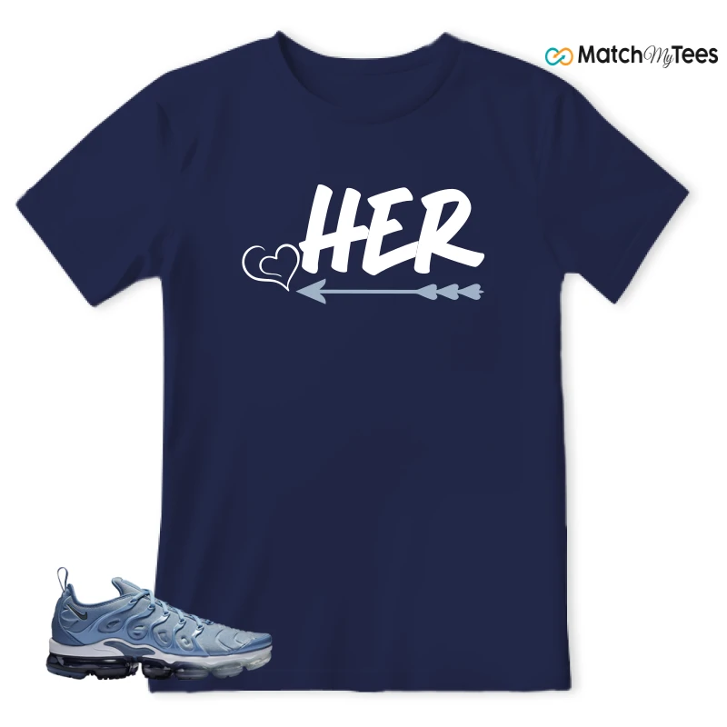 NIKE AIR VAPORMAX PLUS WORK BLUE SNEAKER Matching Tees t-shirt