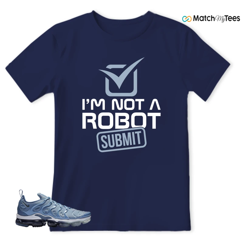 NIKE AIR VAPORMAX PLUS WORK BLUE SNEAKER Matching Tees t-shirt