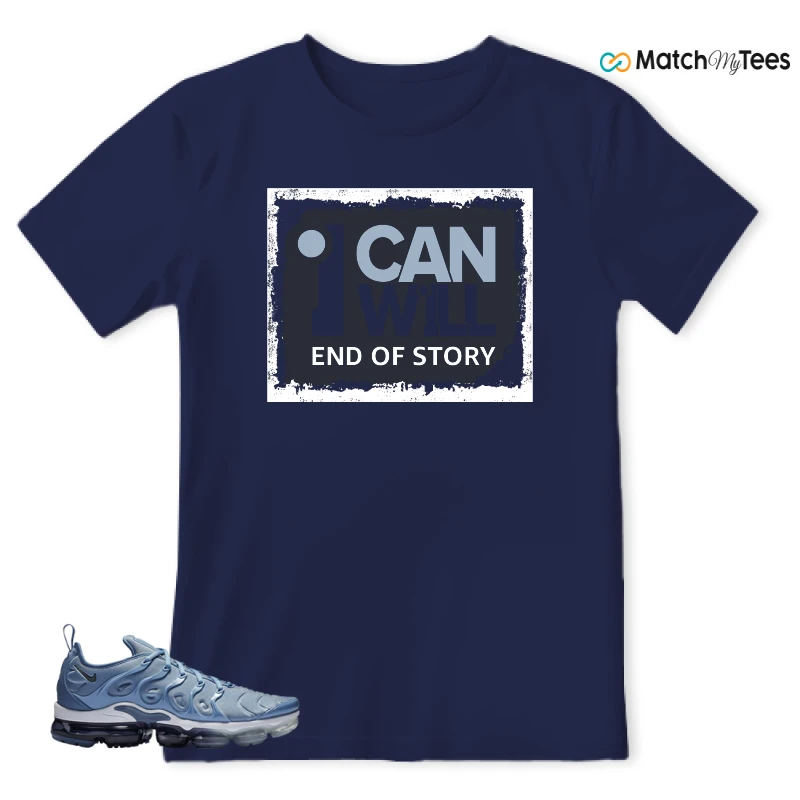 NIKE AIR VAPORMAX PLUS WORK BLUE SNEAKER Matching Tees t-shirt