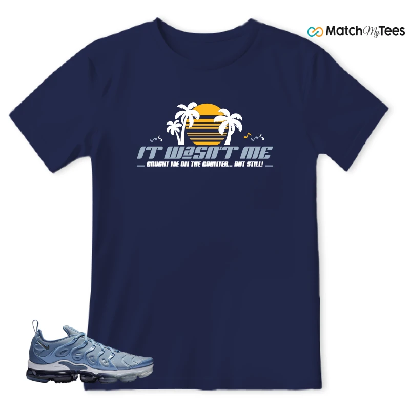 NIKE AIR VAPORMAX PLUS WORK BLUE SNEAKER Matching Tees t-shirt