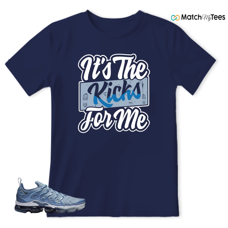 NIKE AIR VAPORMAX PLUS WORK BLUE SNEAKER Matching Tees t-shirt