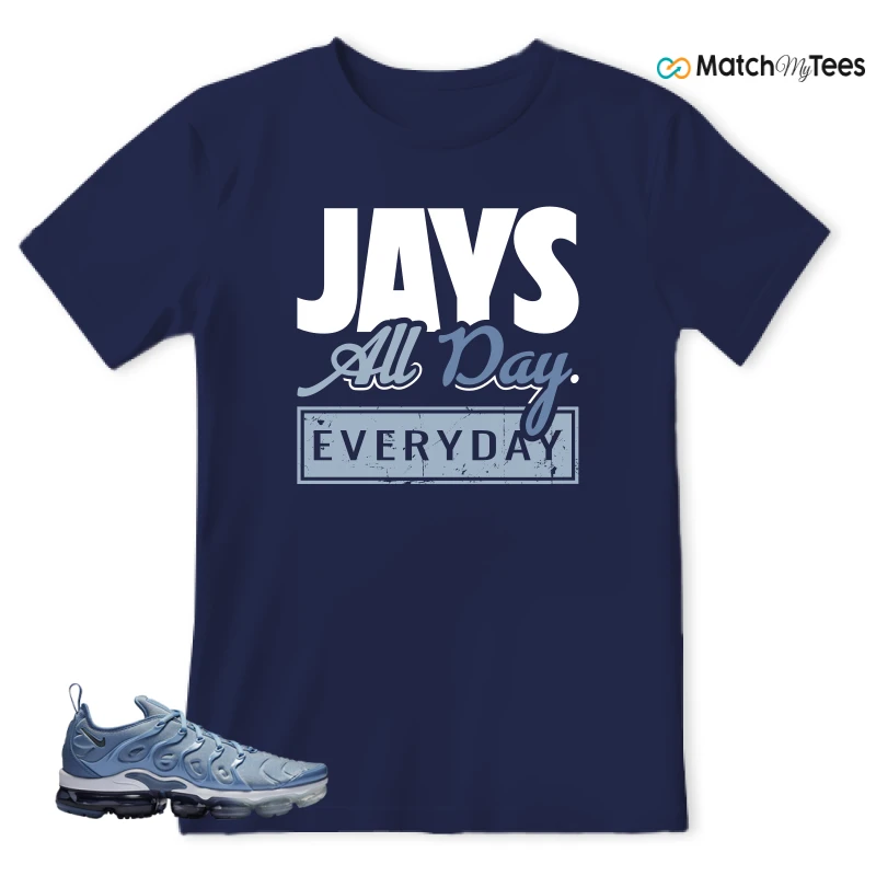 NIKE AIR VAPORMAX PLUS WORK BLUE SNEAKER Matching Tees t-shirt