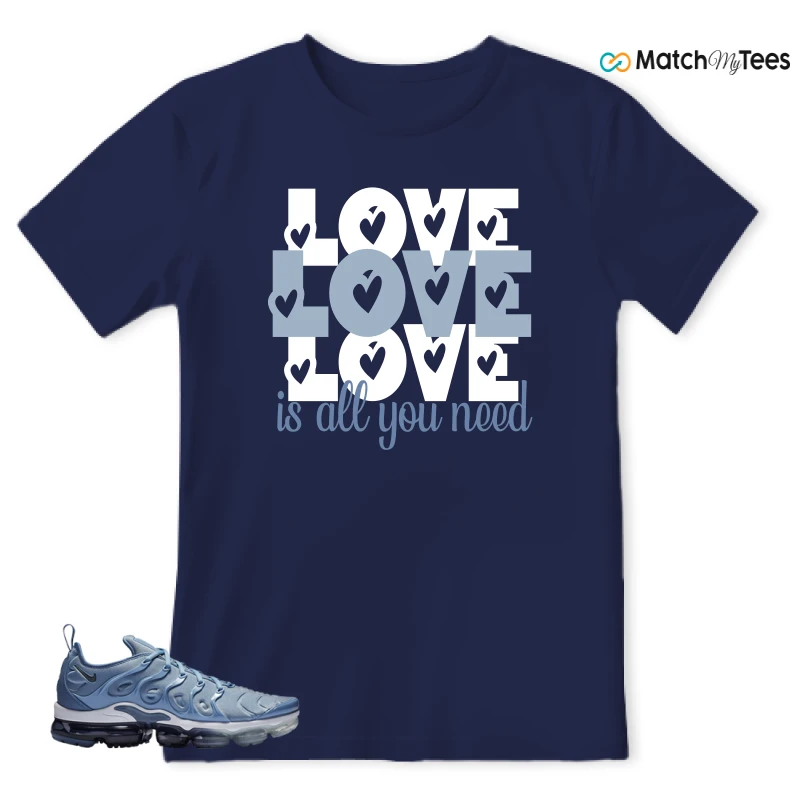 NIKE AIR VAPORMAX PLUS WORK BLUE SNEAKER Matching Tees t-shirt