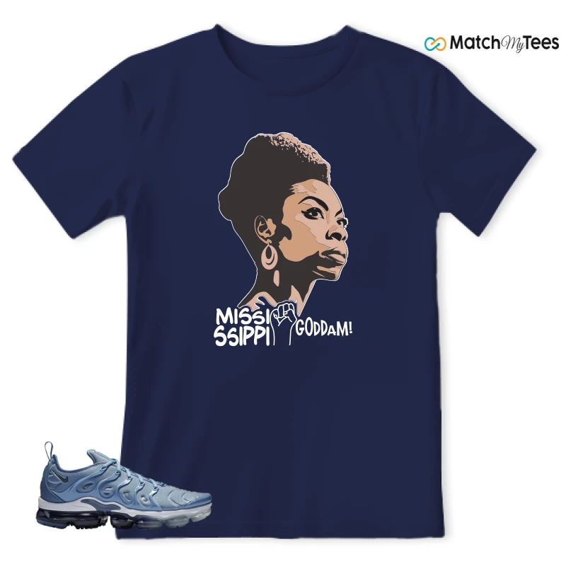 NIKE AIR VAPORMAX PLUS WORK BLUE SNEAKER Matching Tees t-shirt