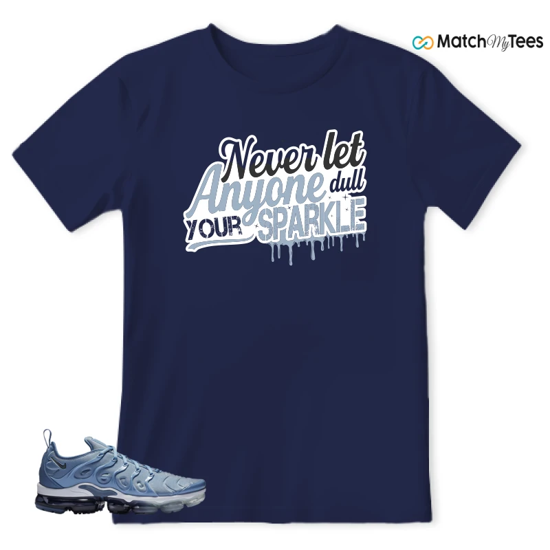 NIKE AIR VAPORMAX PLUS WORK BLUE SNEAKER Matching Tees t-shirt
