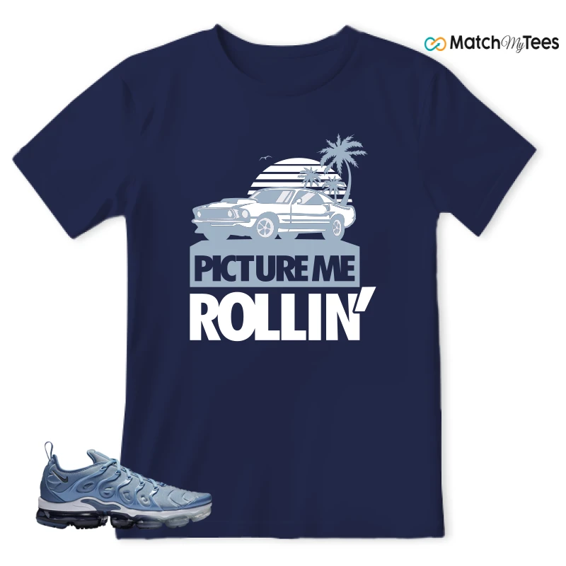 NIKE AIR VAPORMAX PLUS WORK BLUE SNEAKER Matching Tees t-shirt