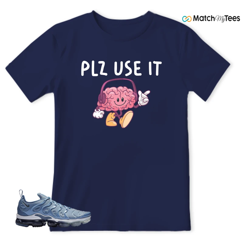 NIKE AIR VAPORMAX PLUS WORK BLUE SNEAKER Matching Tees t-shirt