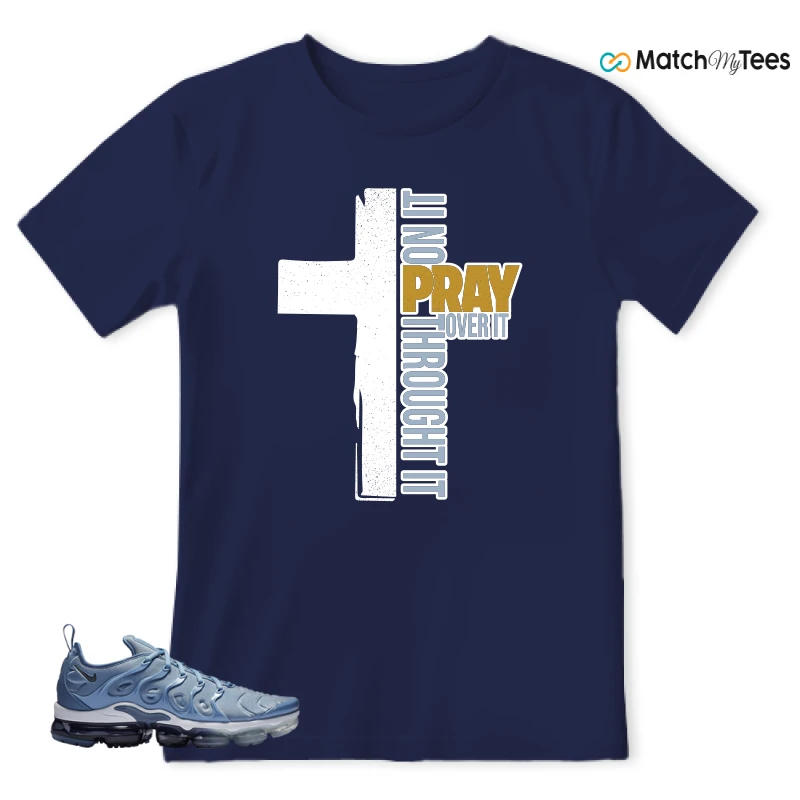 NIKE AIR VAPORMAX PLUS WORK BLUE SNEAKER Matching Tees t-shirt