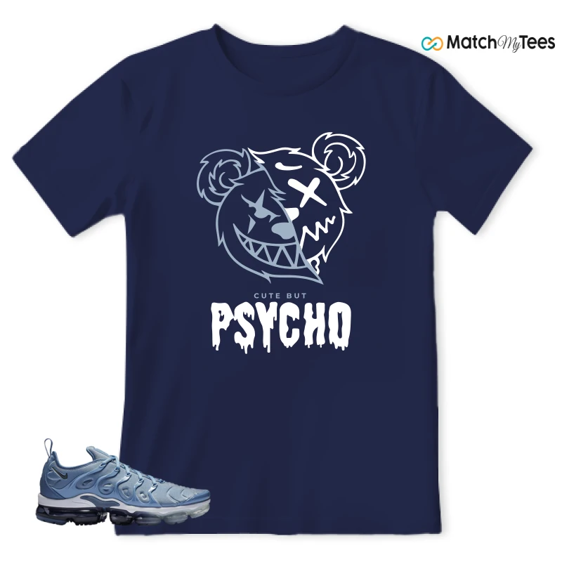 Psycho Teddy Navy matching T-shirt T-shirt