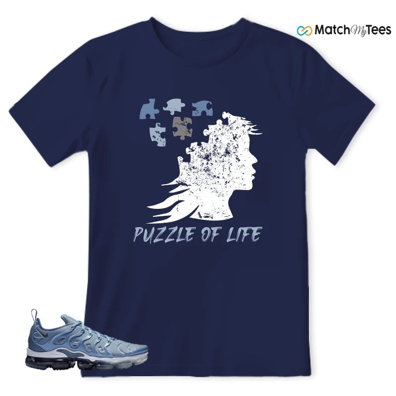 NIKE AIR VAPORMAX PLUS WORK BLUE SNEAKER Matching Tees t-shirt