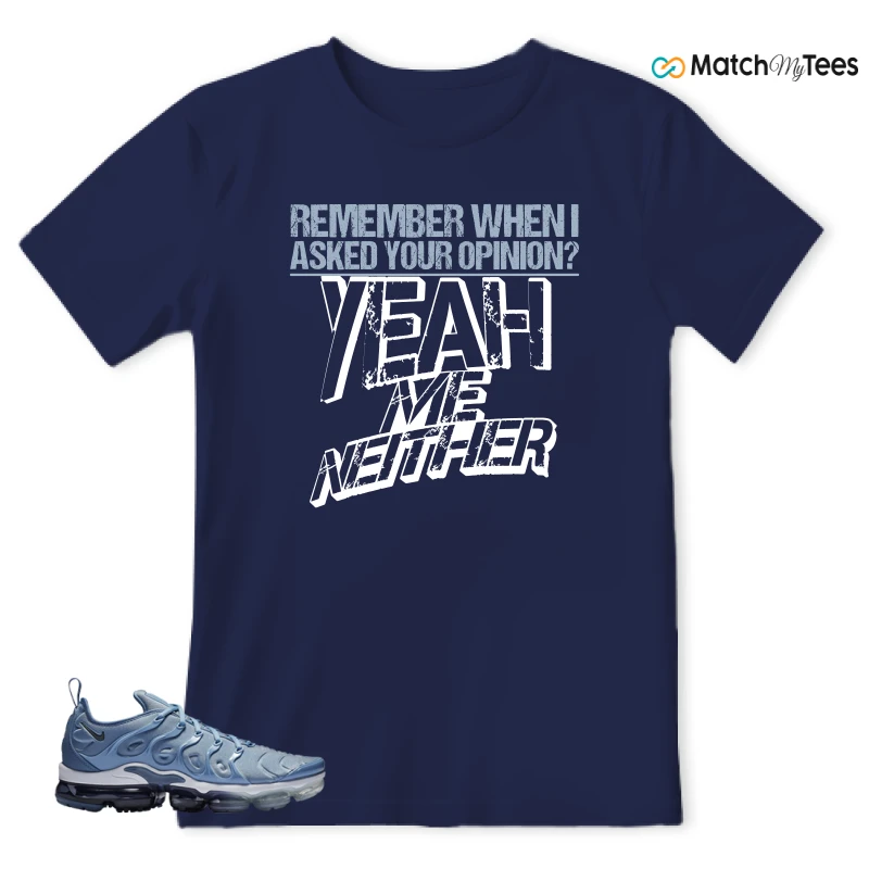 NIKE AIR VAPORMAX PLUS WORK BLUE SNEAKER Matching Tees t-shirt