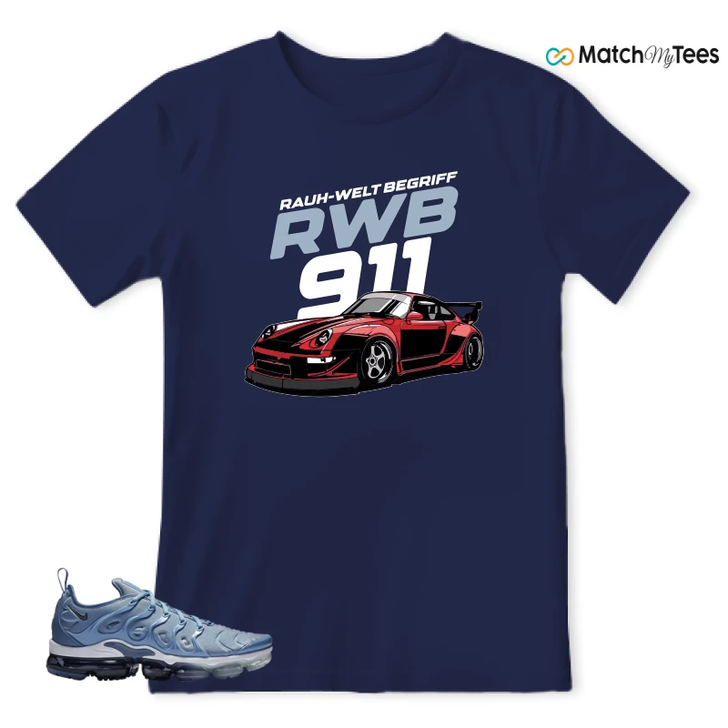 NIKE AIR VAPORMAX PLUS WORK BLUE SNEAKER Matching Tees t-shirt