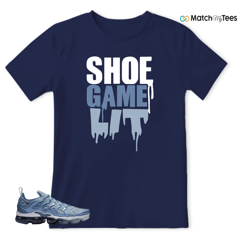 Shoe Game Lit Navy matching T-shirt T-shirt